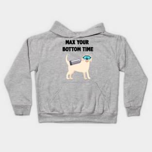 Max Bottom Time Dog Kids Hoodie